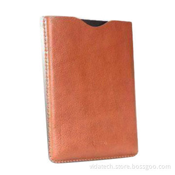 Universal genuine leather pouches for tablet PC
